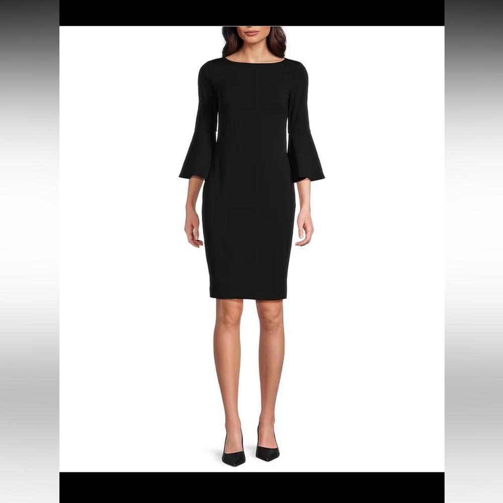 Calvin Klein Black Long Sleeve Dress